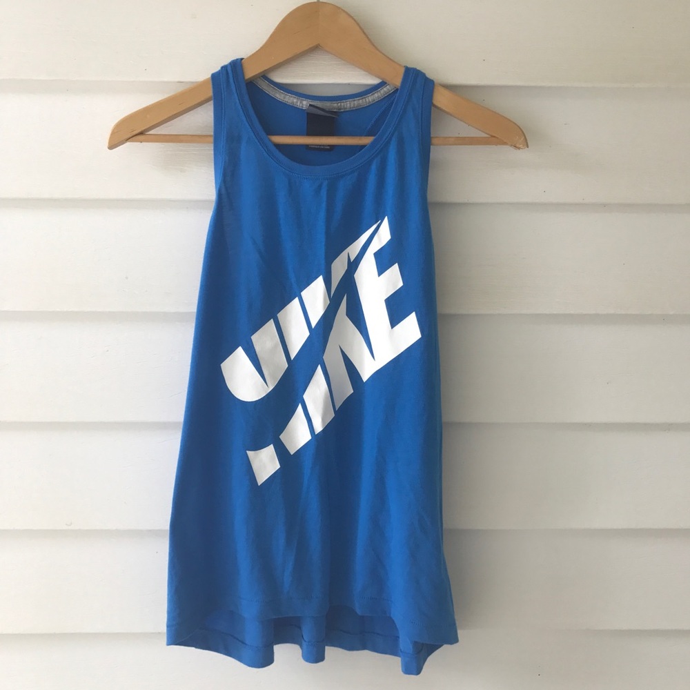 Nike blue tank top size S